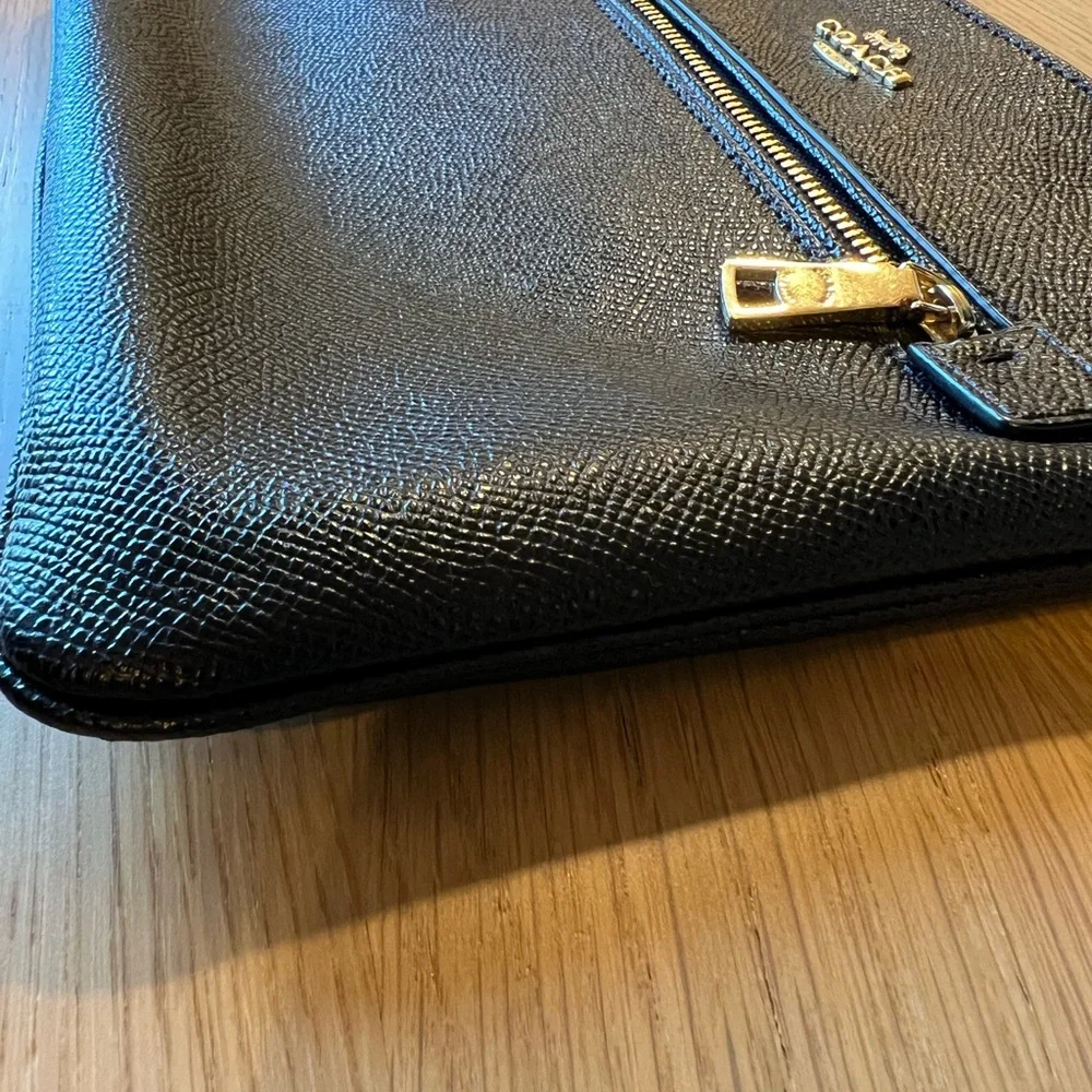 Coach Black Leather Wristlet - Picture 6 of 13